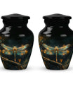 Amber Glide - Dragonfly Urn Large Memorial, Funeral Urn For Ashes