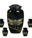 Amber Glide - Dragonfly Urn Large Memorial, Funeral Urn For Ashes