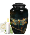 Amber Glide - Dragonfly Urn Large Memorial, Funeral Urn For Ashes