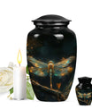 Amber Glide - Dragonfly Urn Large Memorial, Funeral Urn For Ashes
