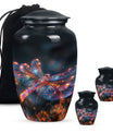 Digital Firefly Elegance - Dragonfly Urn Memorial, Funeral Cremation Urn