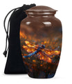 Fiery Dragonfly Dreams - Dragonfly Urn Memorial, Funeral Shape Urn