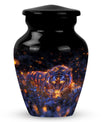 Starry Night Prowl - Tiger Urn Memorial, Funeral Shape Urn