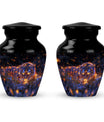 Starry Night Prowl - Tiger Urn Memorial, Funeral Shape Urn