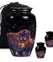 Starry Night Prowl - Tiger Urn Memorial, Funeral Shape Urn