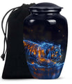 Fire Essence - Tiger Urn Memorial, Funeral Cremation Urn For Ashes