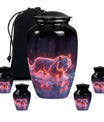 Crimson Ember Stalker - Tiger Urn Memorial, Funeral Shape Urn
