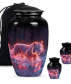 Crimson Ember Stalker - Tiger Urn Memorial, Funeral Shape Urn