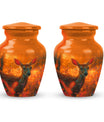Golden Hour Fawn - Deer Urn Memorial, Funeral Shape Urn