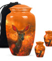 Golden Hour Fawn - Deer Urn Memorial, Funeral Shape Urn