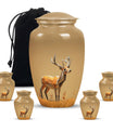 Autumn Dee - Deer Urn Memorial, Funeral Cremation Urn For Ashes