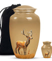 Autumn Dee - Deer Urn Memorial, Funeral Cremation Urn For Ashes