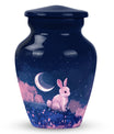 Lunar Blossom Watch - Rabbit Urn Memorial, Funeral Cremation Urn