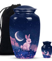 Lunar Blossom Watch - Rabbit Urn Memorial, Funeral Cremation Urn