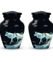 Wolf Wanderlust - Wolf Urn Memorial, Funeral Cremation Urn For Ashes