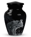 Wilderness - Wolf Urn Memorial, Funeral Cremation Urn