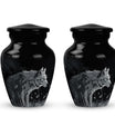 Wilderness - Wolf Urn Memorial, Funeral Cremation Urn