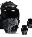 Wilderness - Wolf Urn Memorial, Funeral Cremation Urn