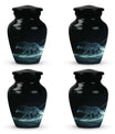 Celestial Wraith Wolf - Wolf Urn Large Memorial, Funeral Urn For Ashes