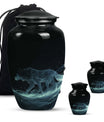 Celestial Wraith Wolf - Wolf Urn Large Memorial, Funeral Urn For Ashes