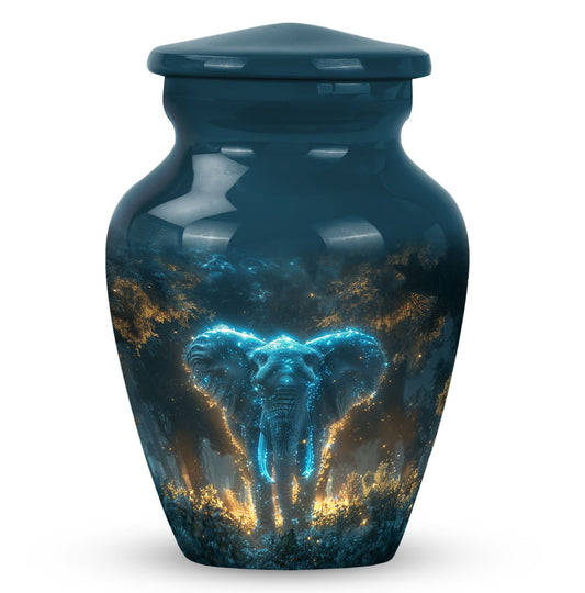 Stardust Forest Giant - Elephant Urn Memorial, Funeral Shape Urn