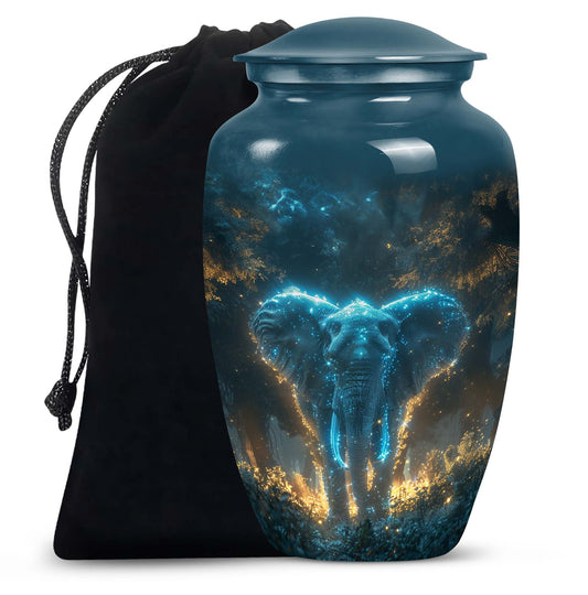 Stardust Forest Giant - Elephant Urn Memorial, Funeral Shape Urn