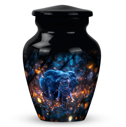 Jungle Gentleman - Elephant Urn Large Memorial, Funeral Urn For Ashes