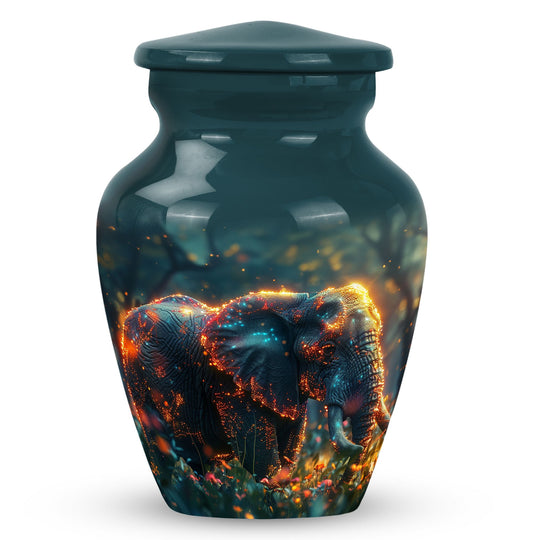 Mystical Forest Giant - Elephant Urn Memorial, Funeral Shape Urn