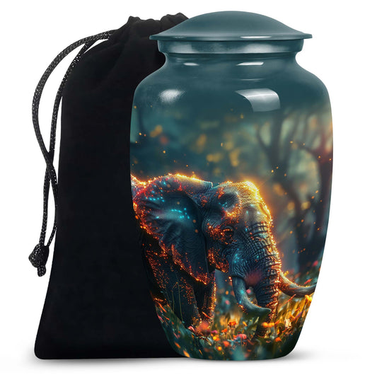Mystical Forest Giant - Elephant Urn Memorial, Funeral Shape Urn