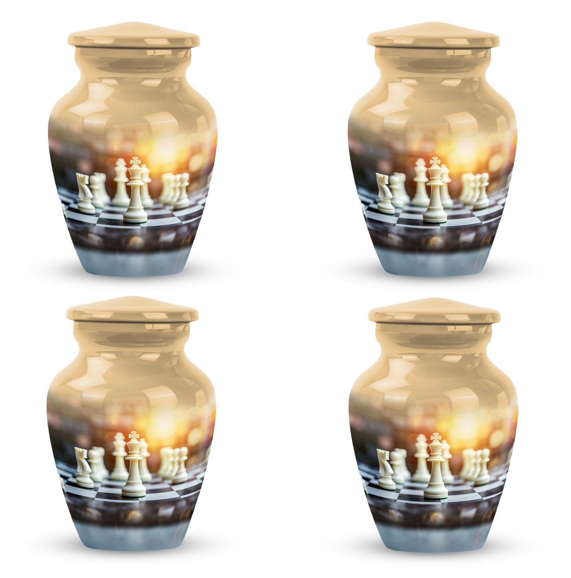 10-inch Chess themed classic urn