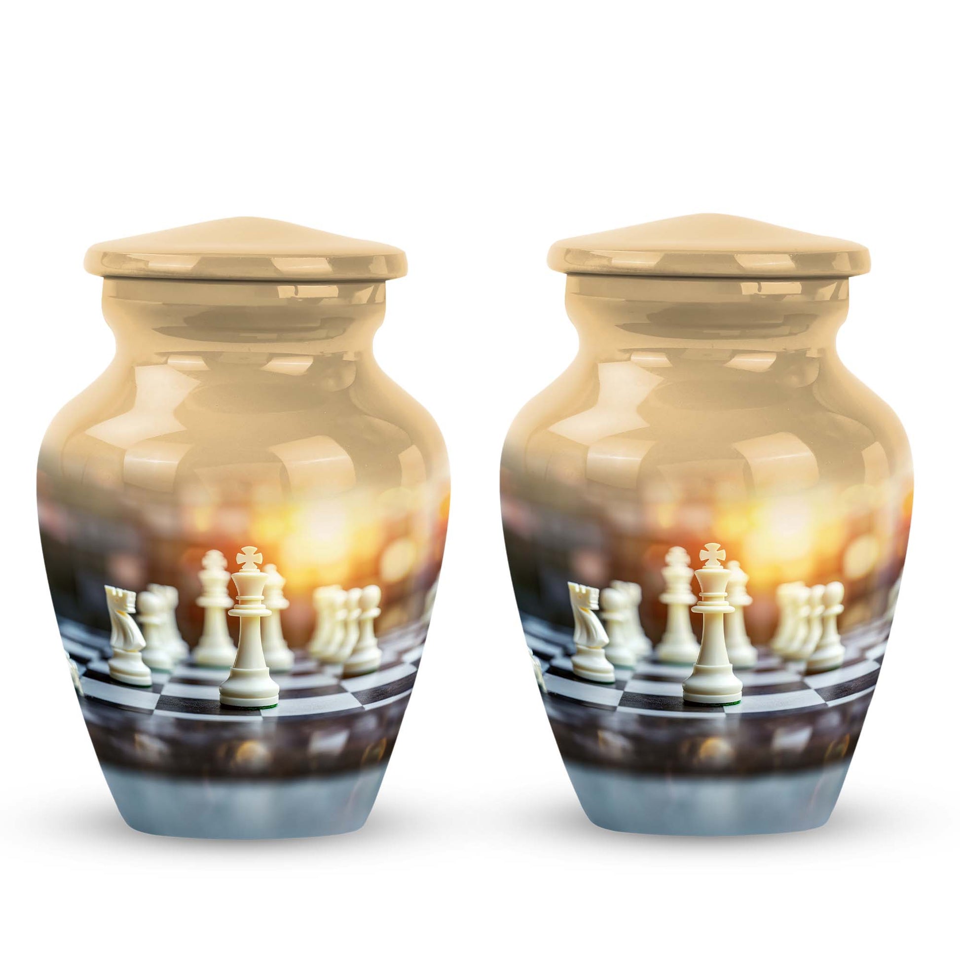 10-inch Chess themed classic urn