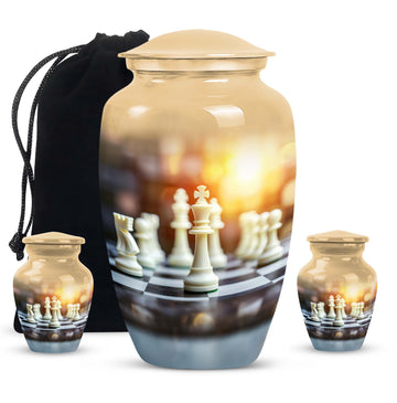 Large Urn with 2 Mini Urn