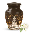 Classic Chess-themed urn.