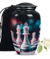 10-Inch Classic Chess Urn, aluminium funeral urn for mom 