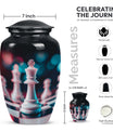 10-Inch Classic Chess Urn, aluminium funeral urn for mom 