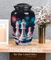 10-Inch Classic Chess Urn, aluminium funeral urn for mom 