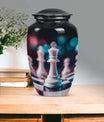 10-Inch Classic Chess Urn, aluminium funeral urn for mom 