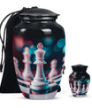 10-Inch Classic Chess Urn, aluminium funeral urn for mom 