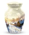 10-inch Snowflakes Urn