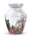 10-inch classic urn, Snowflakes theme