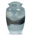 Classic 10-inch Snowflakes Urn for cremation ashes