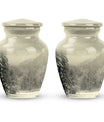Snowflakes Urn For Ashes Female Memorial, Funeral Shape Urn