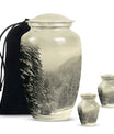 Snowflakes Urn For Ashes Female Memorial, Funeral Shape Urn