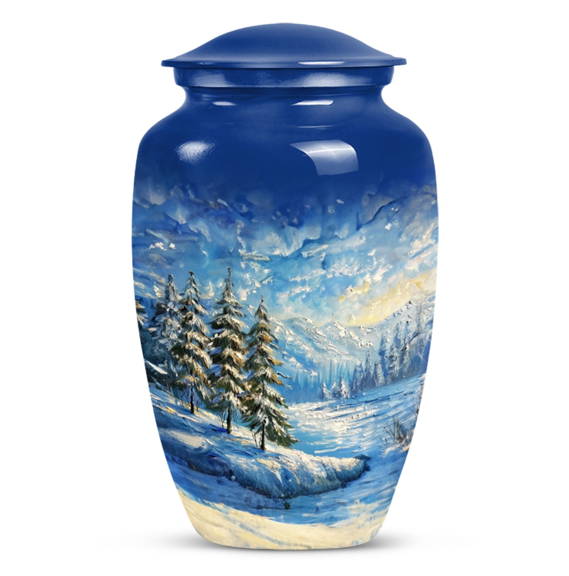 10-inch Snowflakes Urn