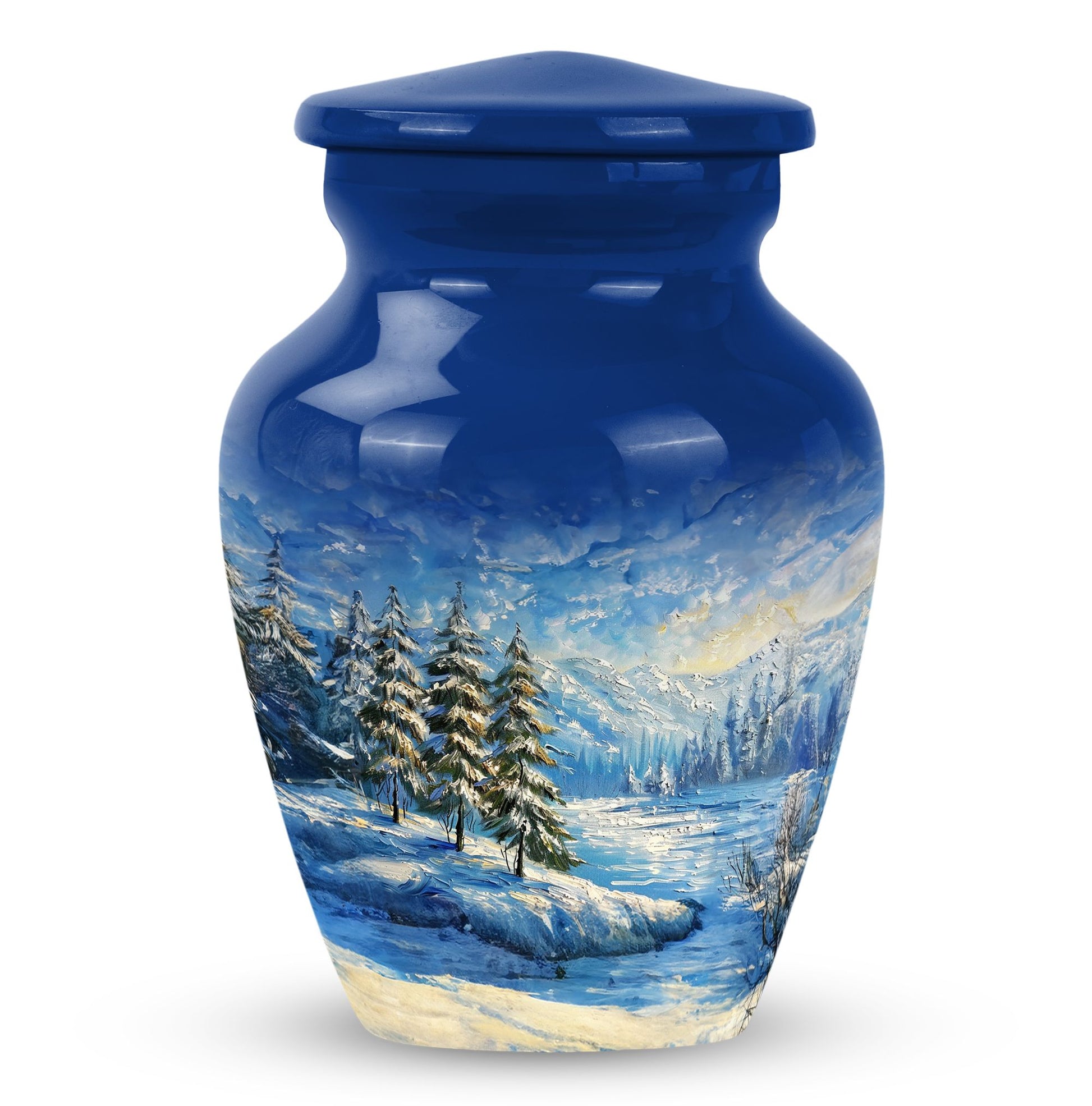 10-inch Snowflakes Urn