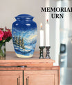 10-inch Snowflakes Urn