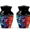 Stained Glass Urn For Ashes Memorial, Funeral Cremation Urn For Ashes