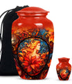 10-inch stained glass Classic urn for cremation ashes