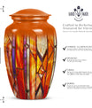 stained glass urn for adult male ashes