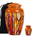 Stained Glass Ashes Keepsake Memorial, Funeral Cremation Urn